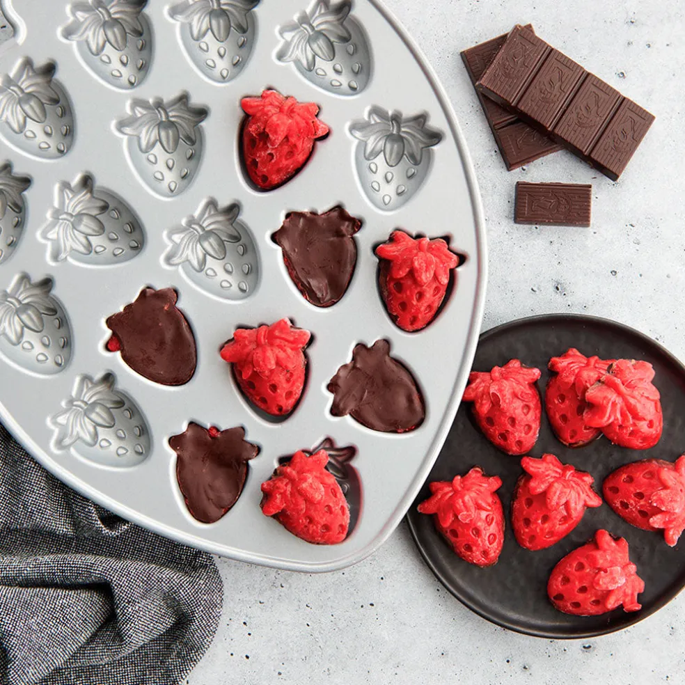 Molde fresas Bitelets Nordic Ware