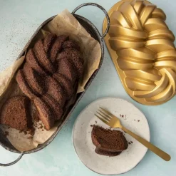 Molde Loaf Pan trenzado 75º Aniversario Nordic Ware