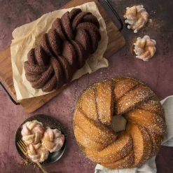 Molde Loaf Pan trenzado 75º Aniversario Nordic Ware