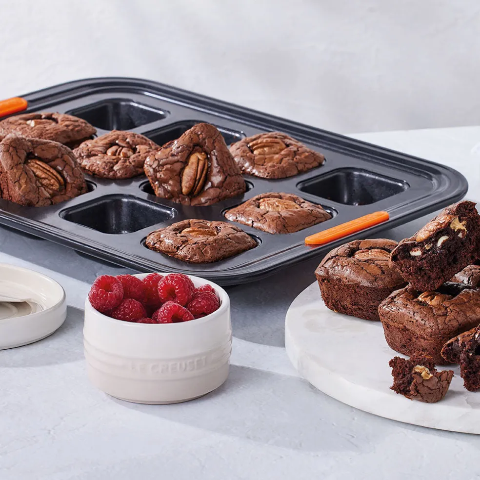 Molde para brownies, magdalenas cuadradas, sobaos y tartaletas Le Creuset