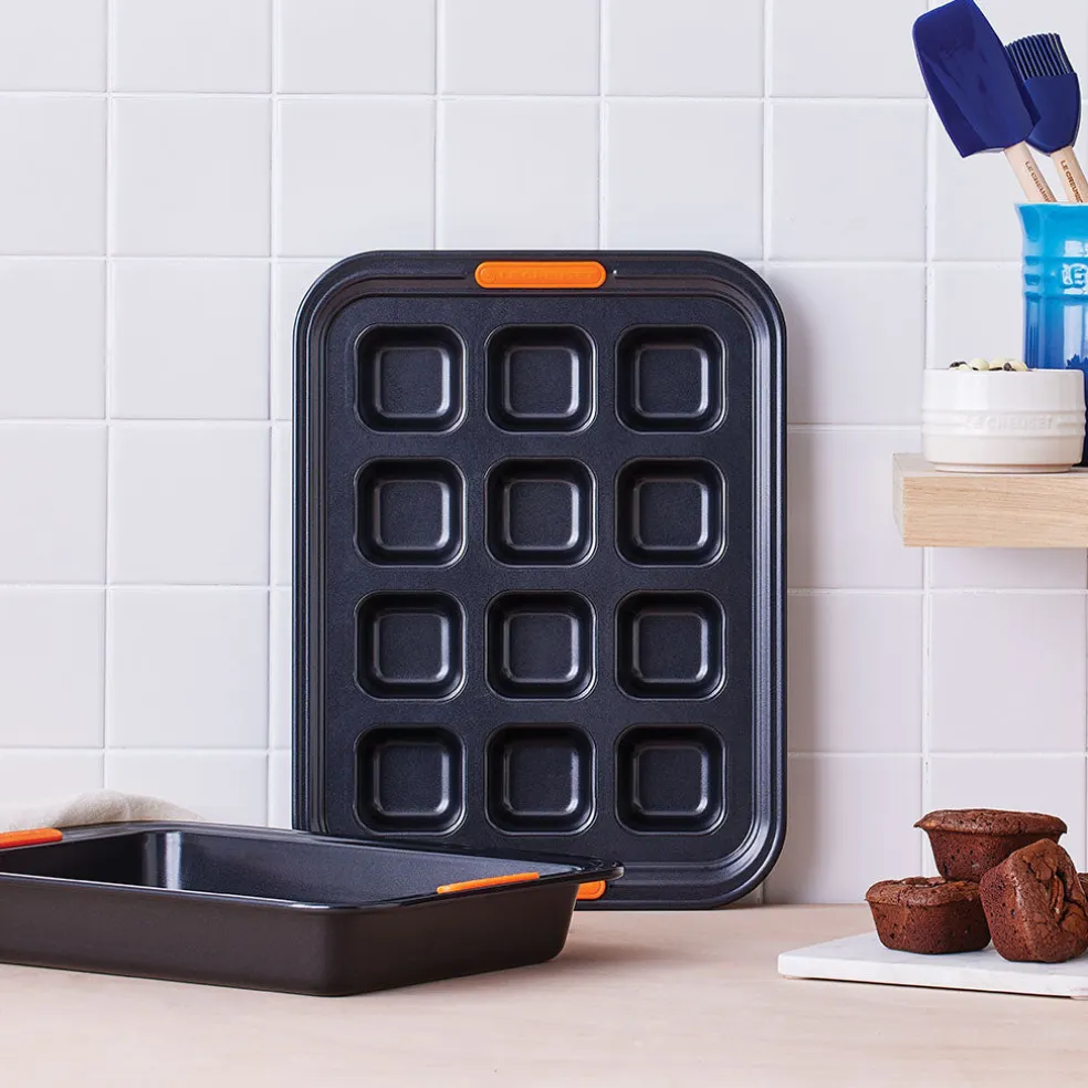 Molde para brownies, magdalenas cuadradas, sobaos y tartaletas Le Creuset