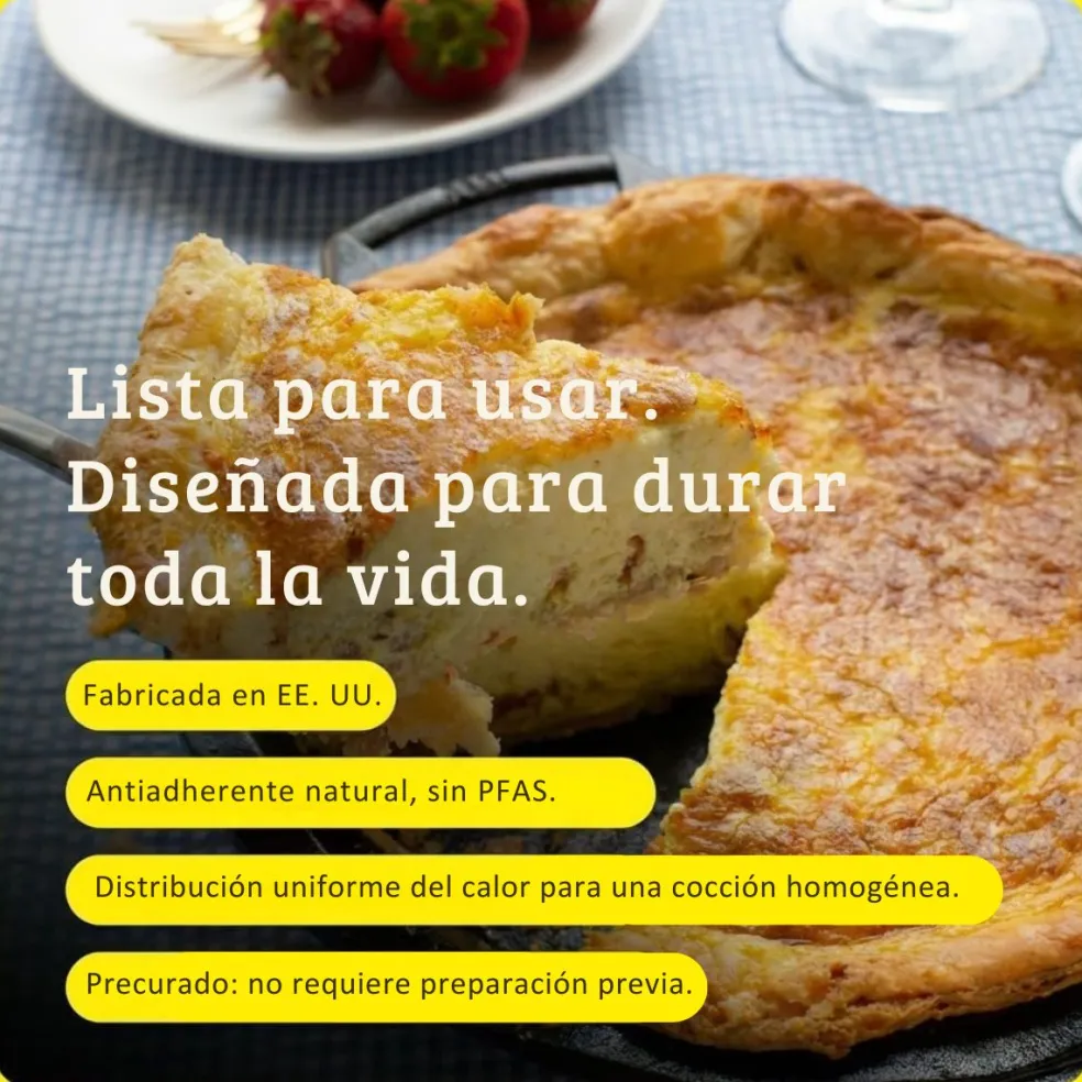 Molde para tartas ondulado de hierro fundido Lodge