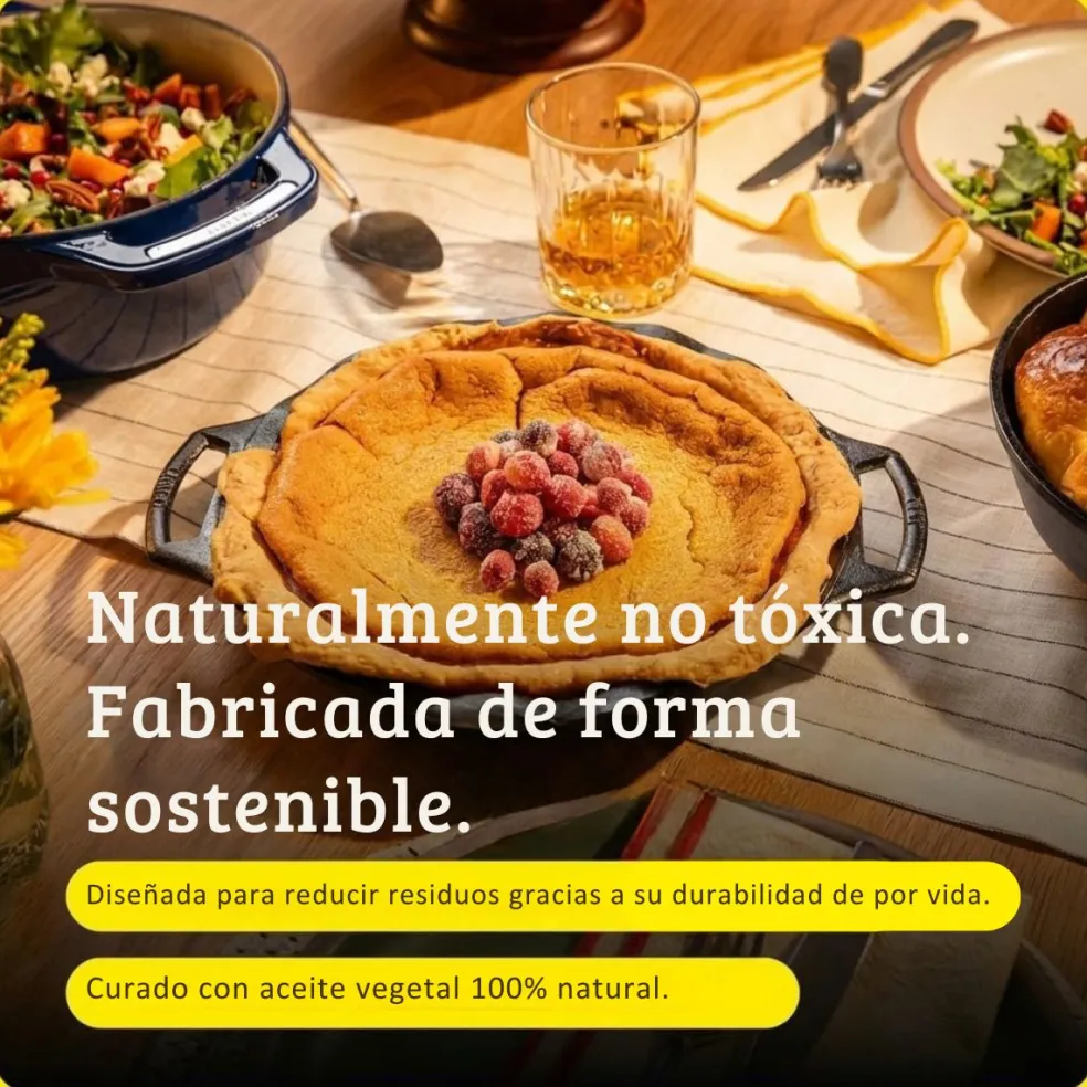 Molde para tartas ondulado de hierro fundido Lodge