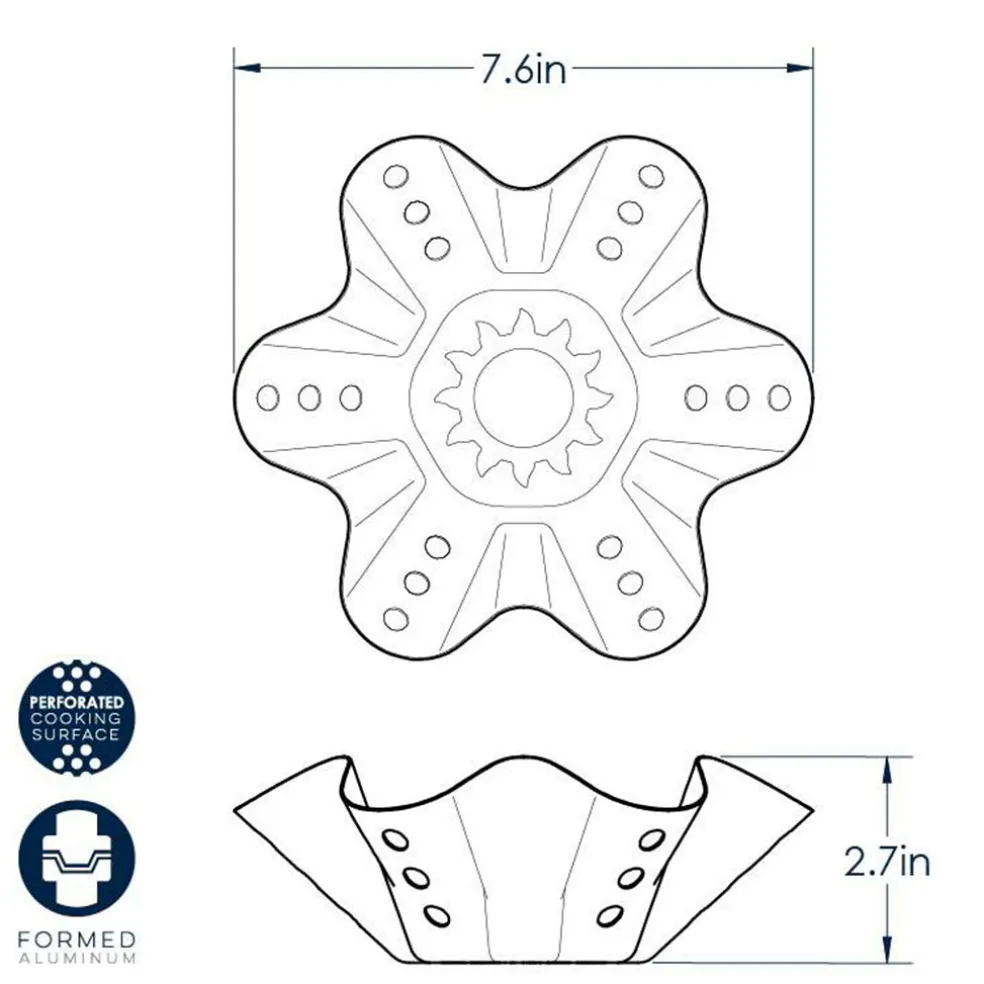 Molde para tortillas onduladas Nordic Ware