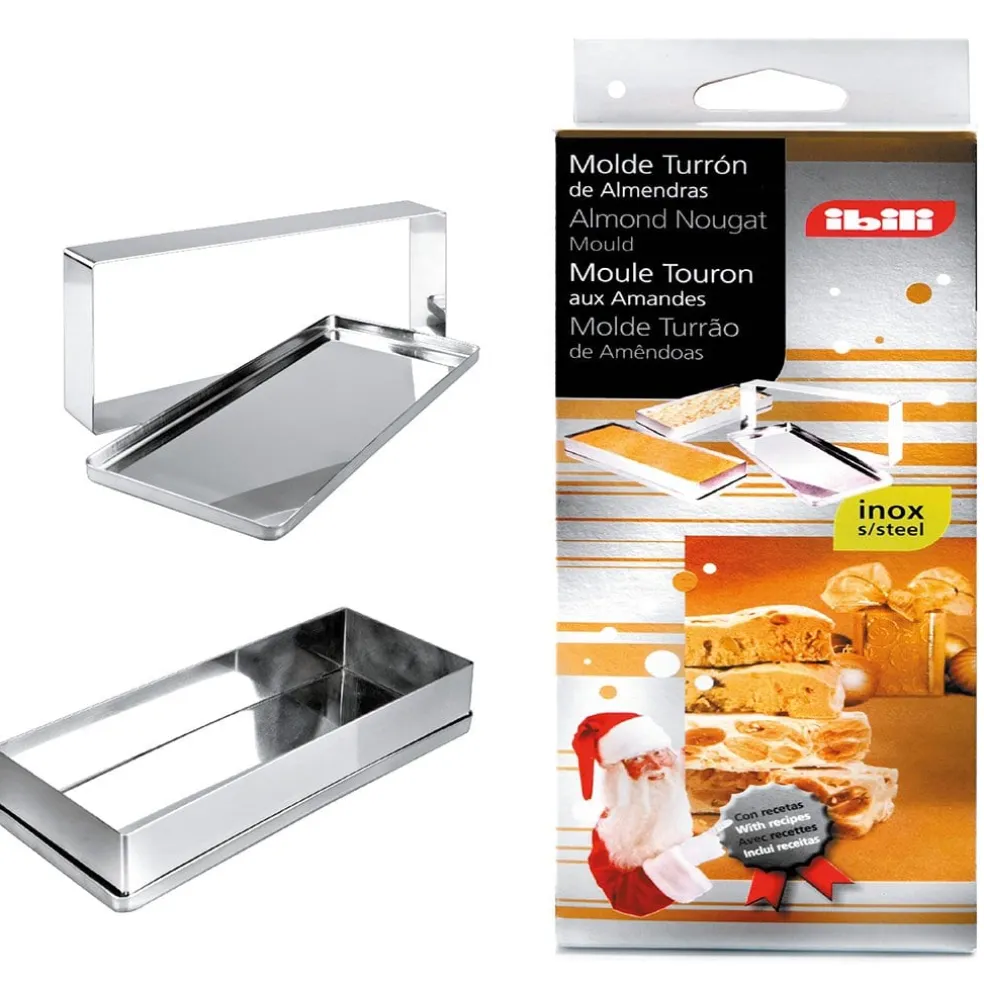 Molde para turrón desmontable de acero inox. Ibili