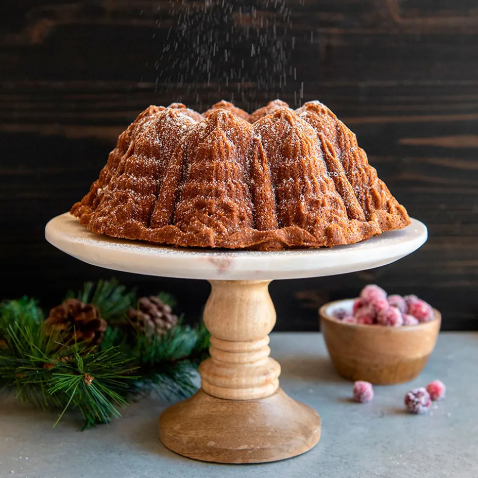Molde Very Merry plateado Bundt Nordic Ware
