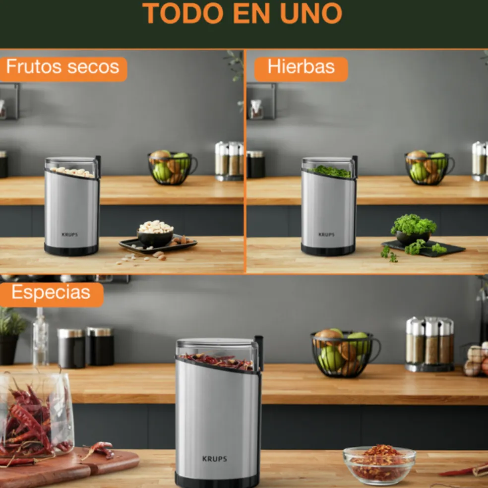 Molinillo de café, especias y frutos secos Fast Touch de Krups