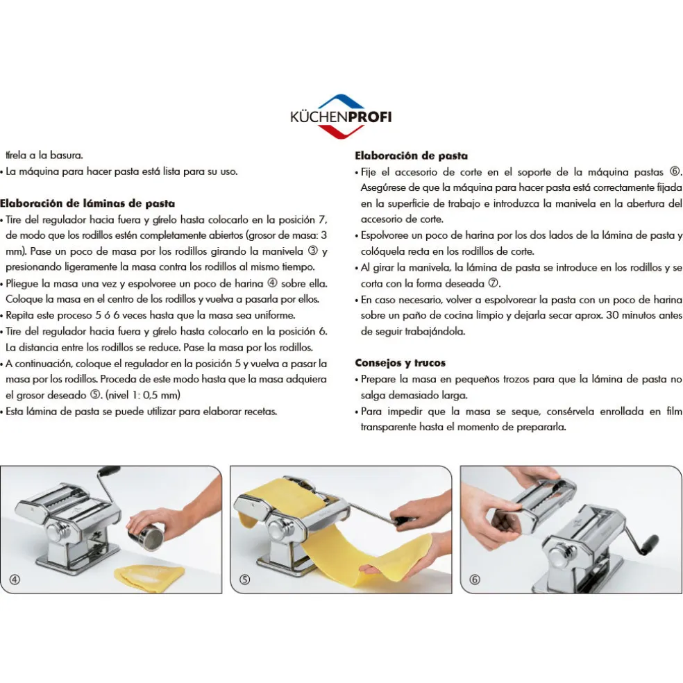 Máquina para pasta Kuchenprofi