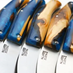 Navaja de acero inoxidable con mango de madera Pallarès