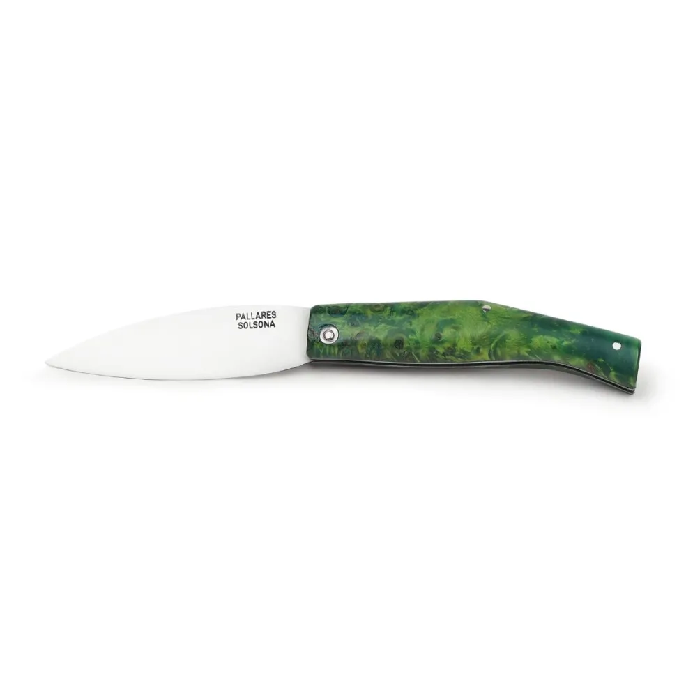 Navaja de acero inoxidable con mango de madera Pallarès