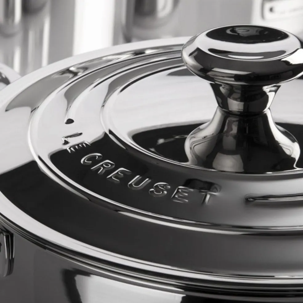 Olla acero inox con tapa 18 cm 3-PLY Le Creuset