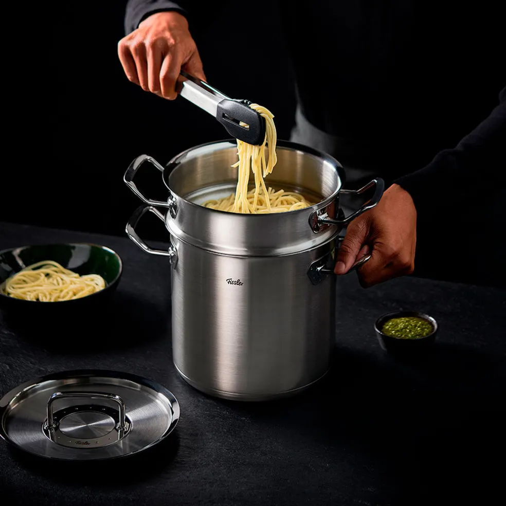 Olla alta de acero inoxidable con tapa Original-Profi Collection® Fissler