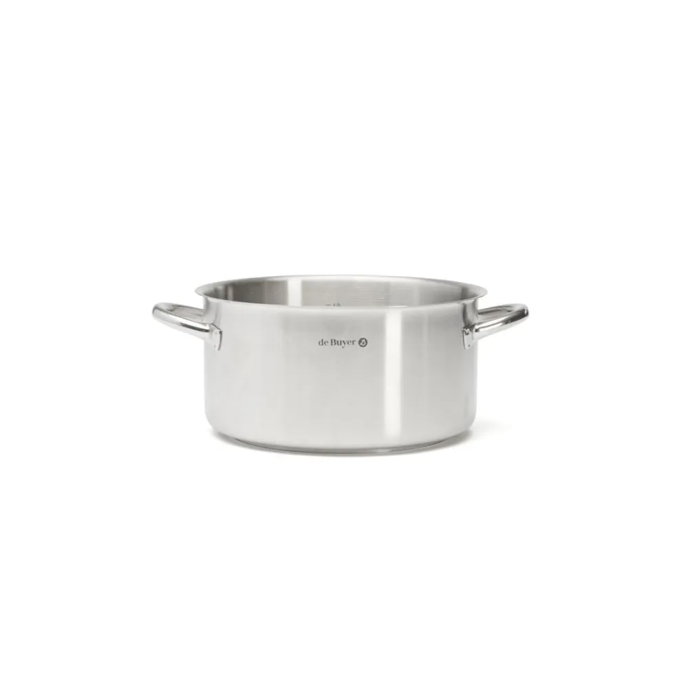 Olla baja de acero inoxidable Prim Appety de De Buyer