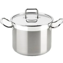 Olla de acero inox de 2,5 a 17 L con tapa inox Bra Profesional