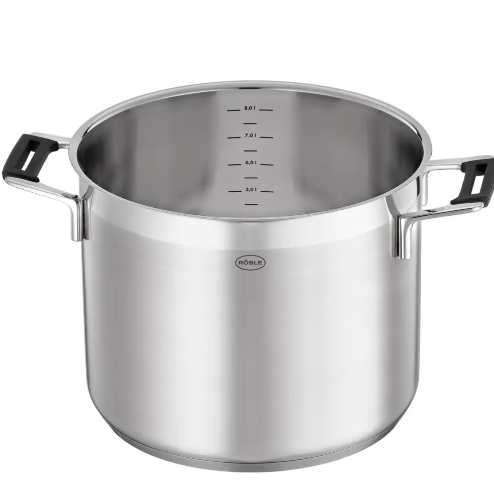 Olla de acero inoxidable con tapa de cristal Silence Pro Rösle