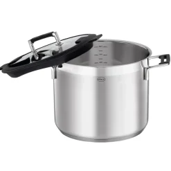 Olla de acero inoxidable con tapa de cristal Silence Pro Rösle