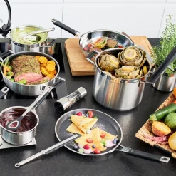 Olla de acero inoxidable con tapa de cristal Silence Pro Rösle
