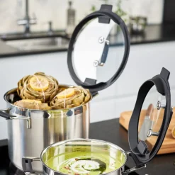 Olla de acero inoxidable con tapa de cristal Silence Pro Rösle