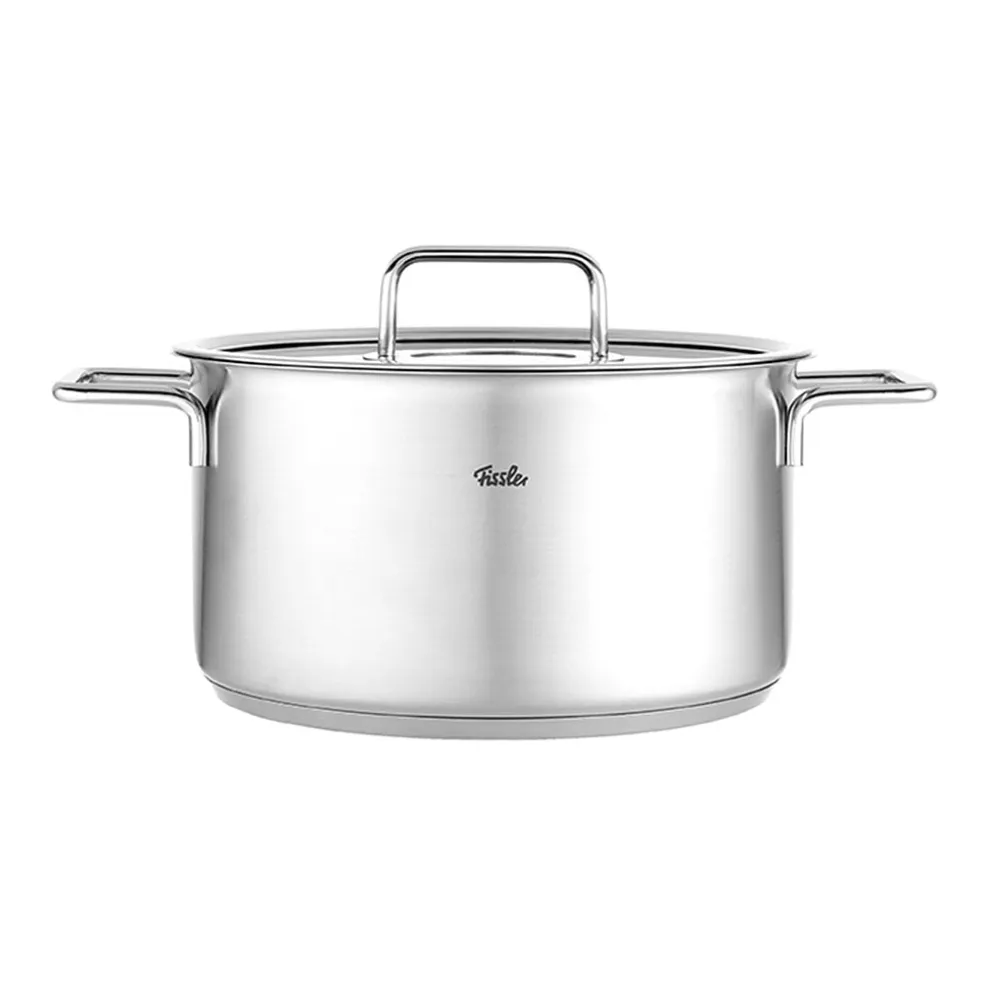 Olla de acero inoxidable con tapa de cristal Pure Fissler
