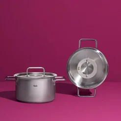 Olla de acero inoxidable con tapa de cristal Pure Fissler