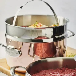 Olla de cobre Inocuivre con asas de inox De Buyer