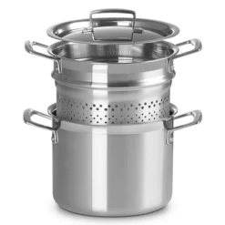 Olla para pasta de acero inoxidable tricapa Classic Le Creuset