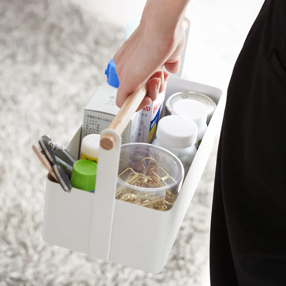 Organizador con asa de madera Yamazaki
