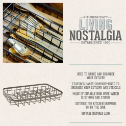 Organizador de cubiertos Living Nostalgia de KitchenCraft