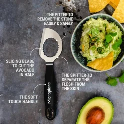 Pack amantes del aguacate: Abridor de aguacates Microplane + Tapas Food Huggers