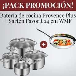 ¡PACK PROMOCIÓN! Batería 5 y 6 piezas: Provence Plus + Sartén Inox Favorit WMF
