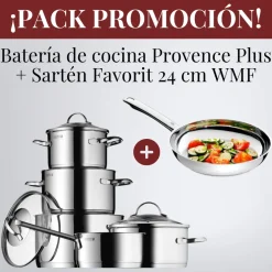 ¡PACK PROMOCIÓN! Batería 5 y 6 piezas: Provence Plus + Sartén Inox Favorit WMF