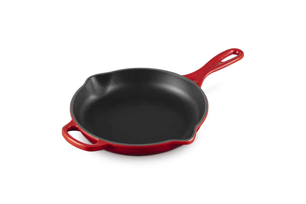 Pack sartén de hierro skillet y Sartén acero inoxidable Le Creuset