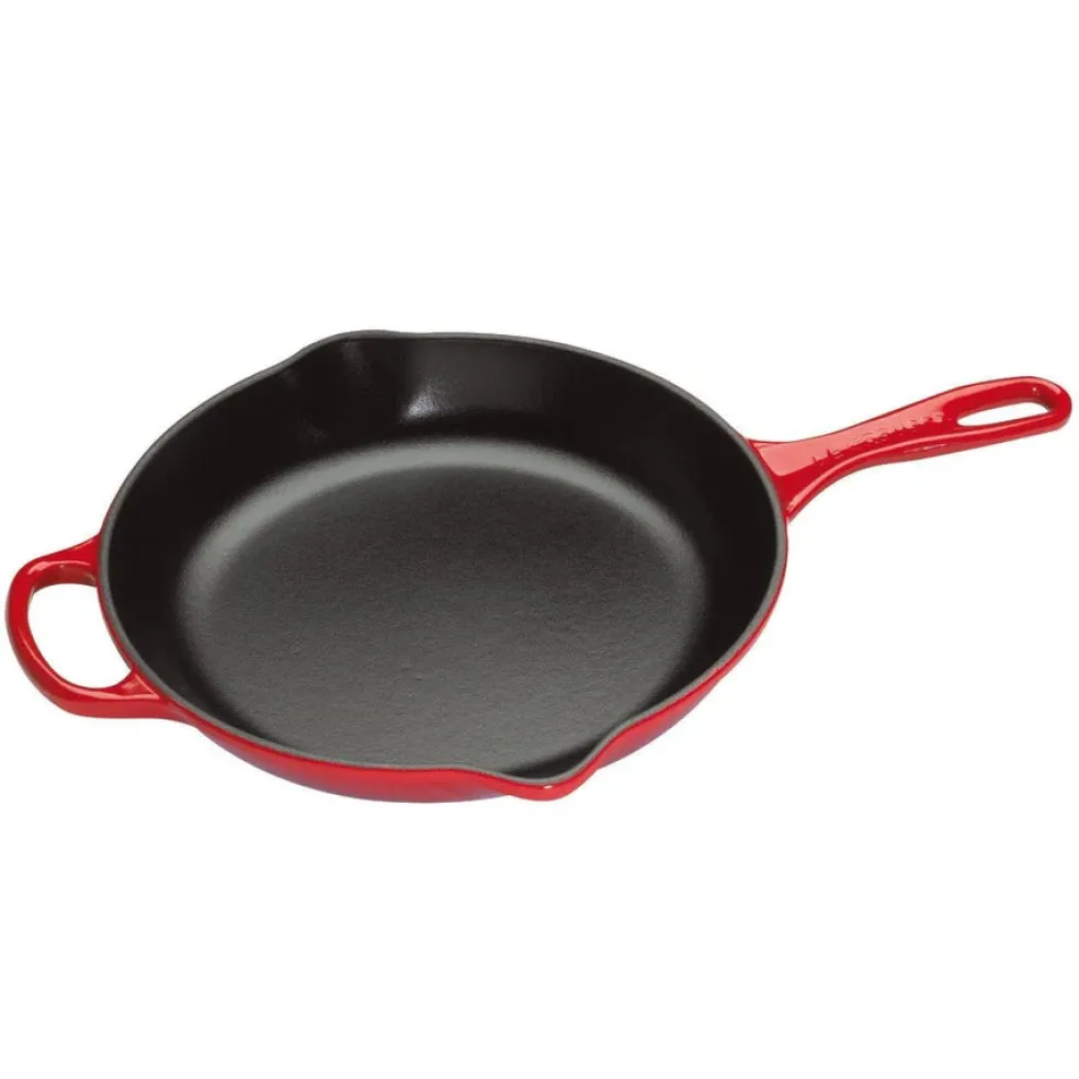 Pack sartén de hierro skillet y Sartén acero inoxidable Le Creuset