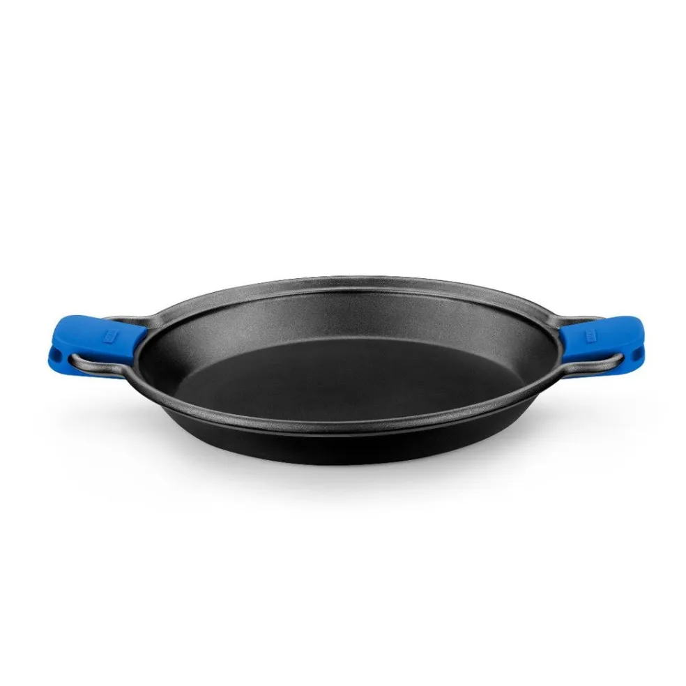 Paellera antiadherente Solid+ con asas de silicona Monix
