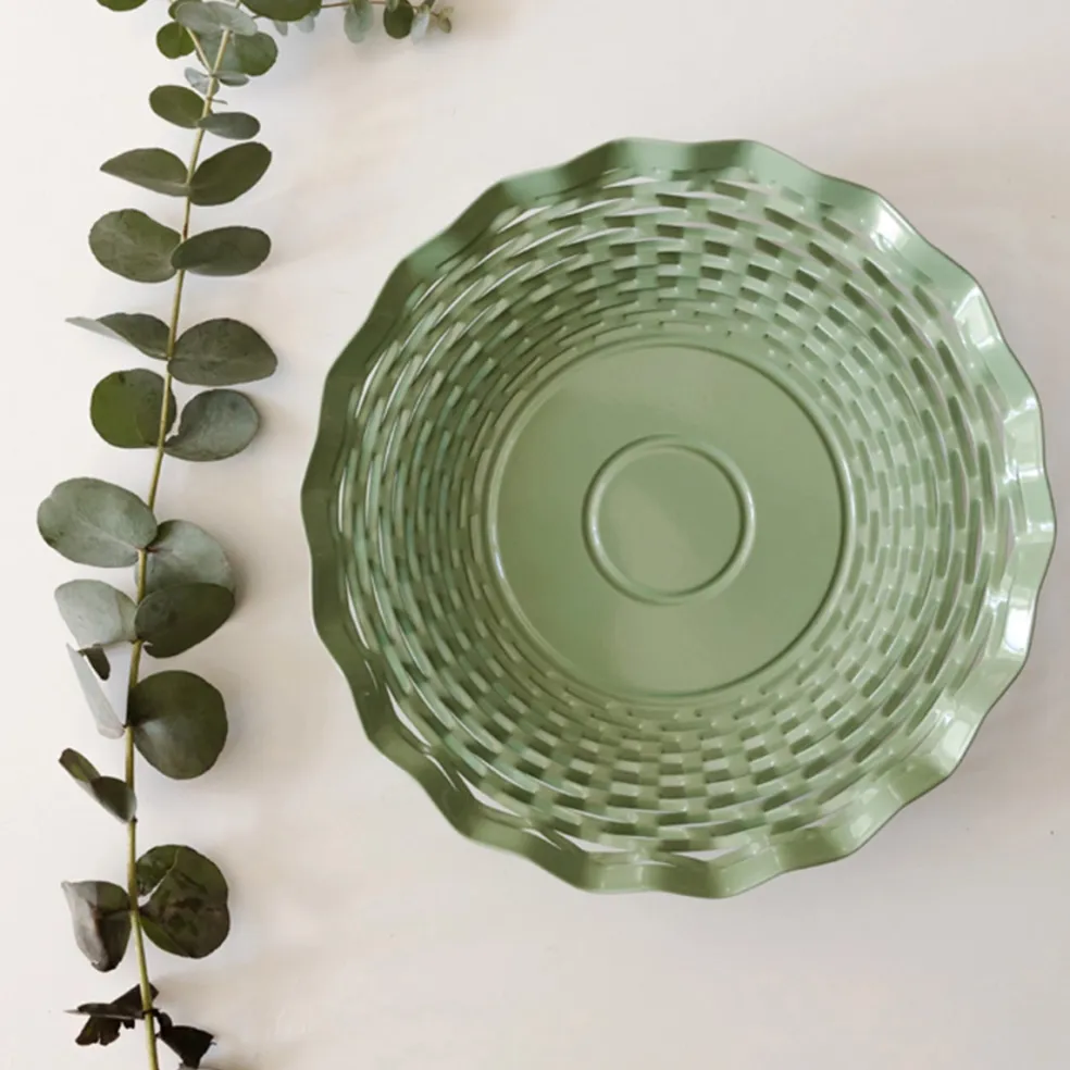 Panera inox redonda Vintage de Roger Orfevre