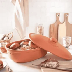Panera ovalada de terracota Römertopf