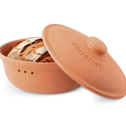 Panera redonda de terracota Römertopf