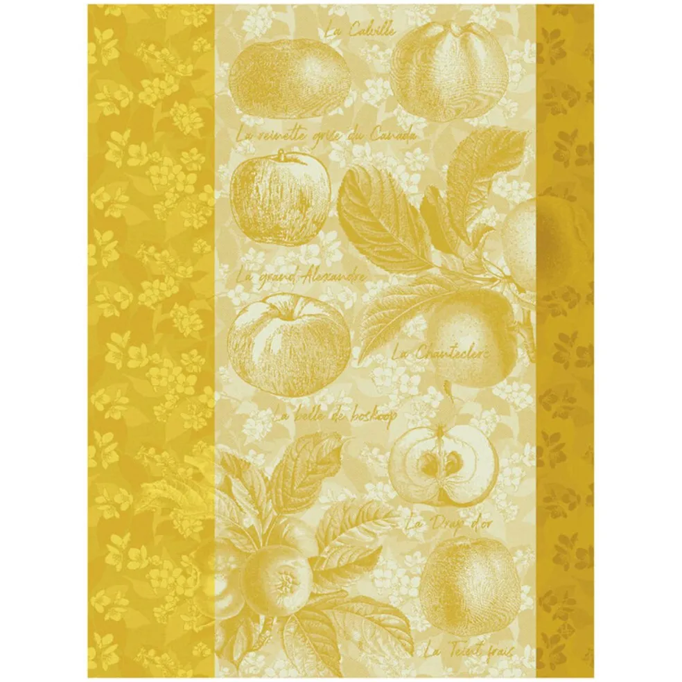 Paño de cocina de algodón Pommes a Croquer Le Jacquard Français