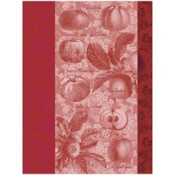 Paño de cocina de algodón Pommes a Croquer Le Jacquard Français