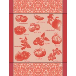 Paño de cocina de algodón Tomates Le Jacquard Français