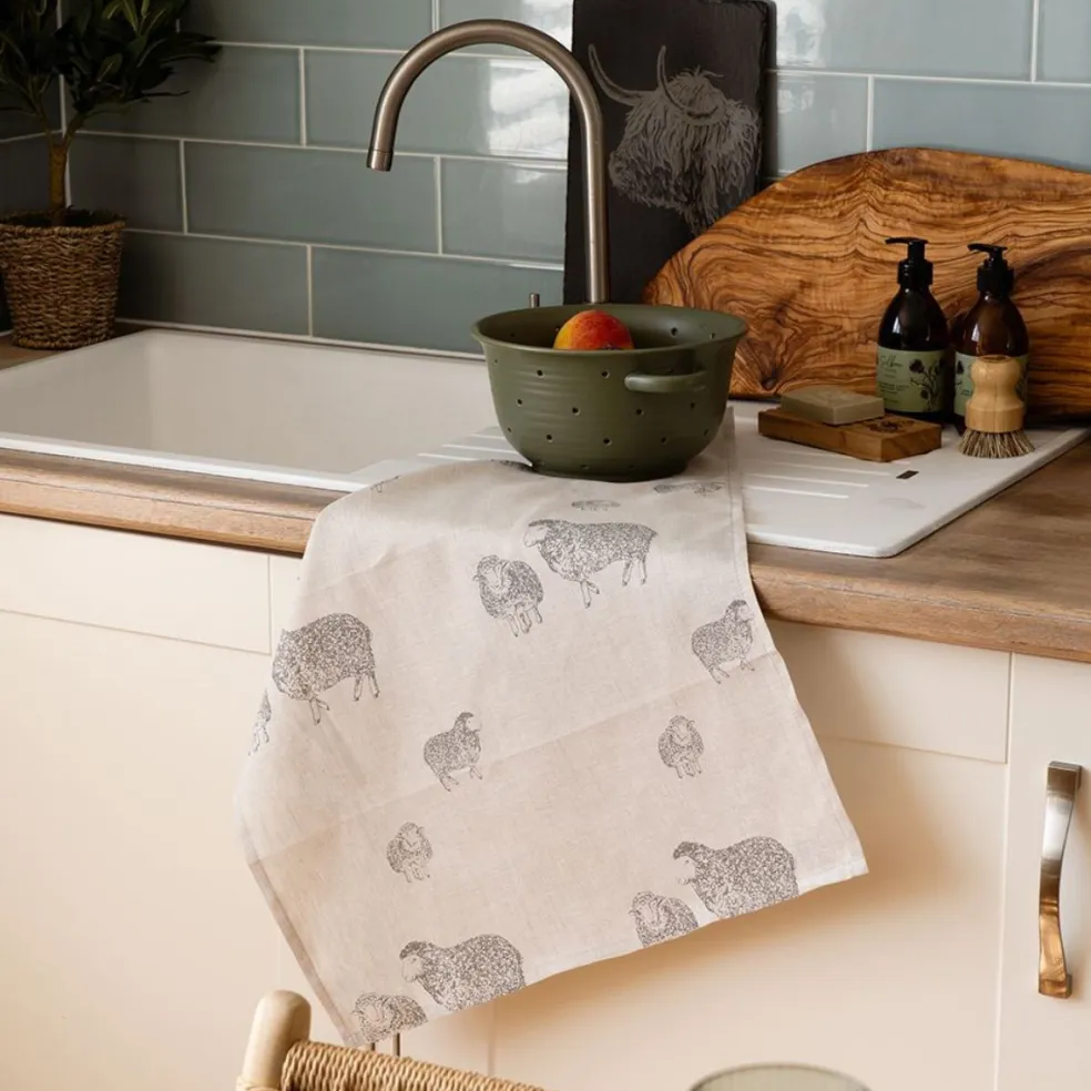 Paño de cocina de lino Scenic Selbrae