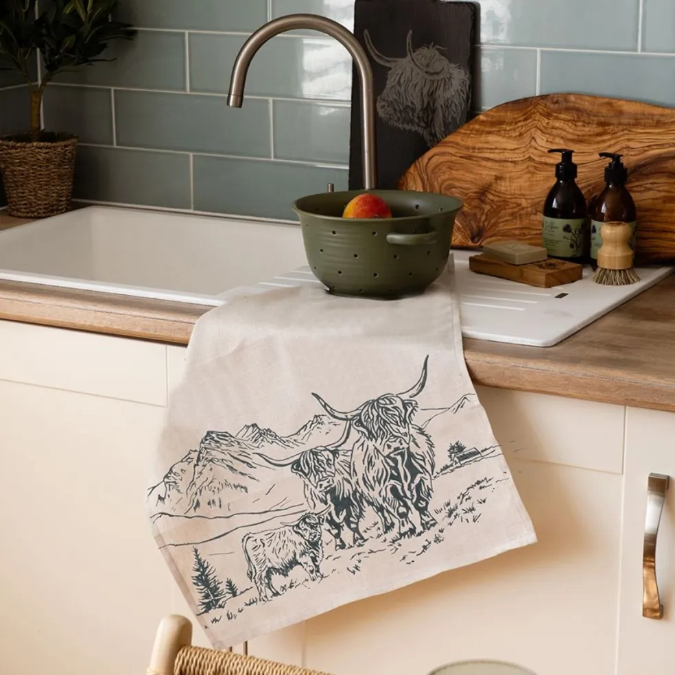 Paño de cocina de lino Scenic Selbrae