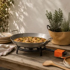 Para los amantes de la paella: Paellera Carbone Plus y Paellero de gas Ilsa