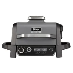Parrilla eléctrica de exterior con ahumador y freidora de aire Ninja®