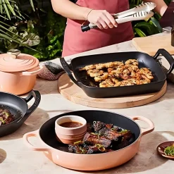 Parrilla grill cuadrada hierro fundido BBQ Outdoor Le Creuset