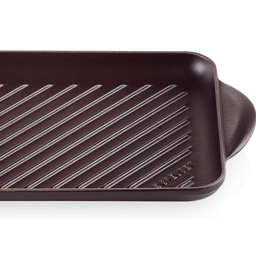 Parrilla grill rectangular Tradition 32 x 21,8 cm negra de Le Creuset