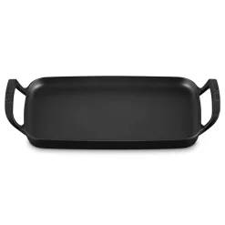 Parrilla lisa rectangular hierro fundido BBQ Outdoor Le Creuset