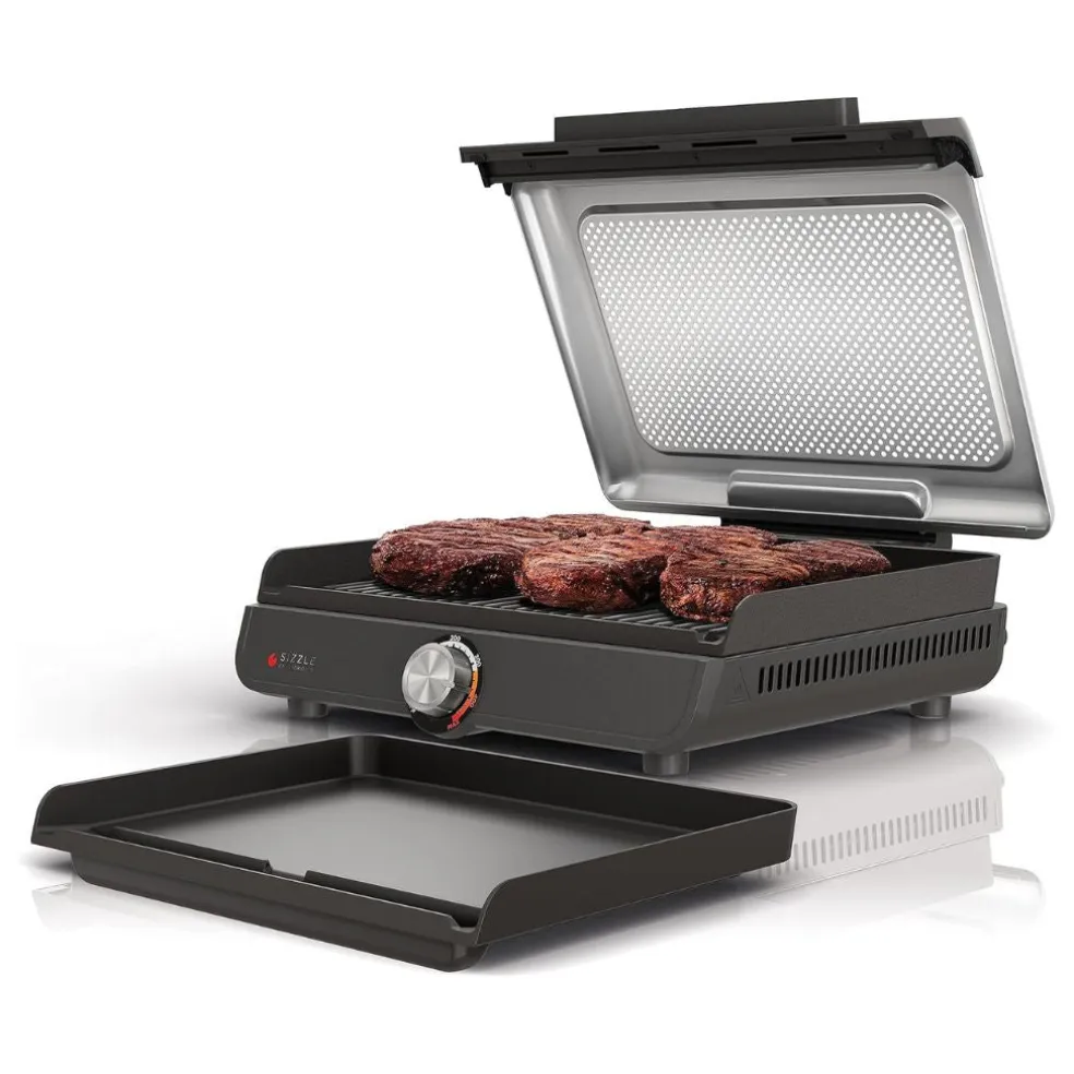 Parrilla y plancha de interior 2 en 1 Sizzle Ninja®