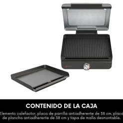 Parrilla y plancha de interior 2 en 1 Sizzle Ninja®