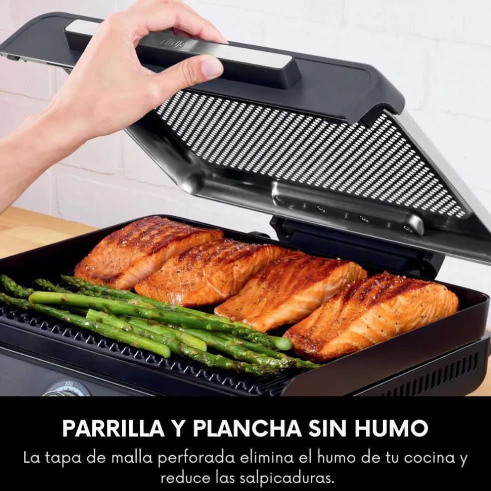 Parrilla y plancha de interior 2 en 1 Sizzle Ninja®